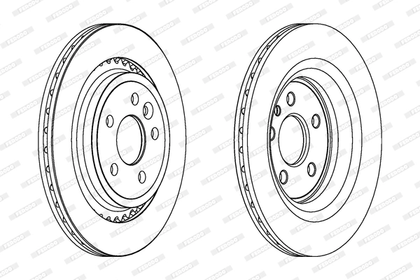Тормозной диск FERODO DDF1681C