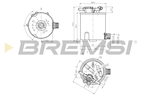 Топливный фильтр BREMSI FE0782