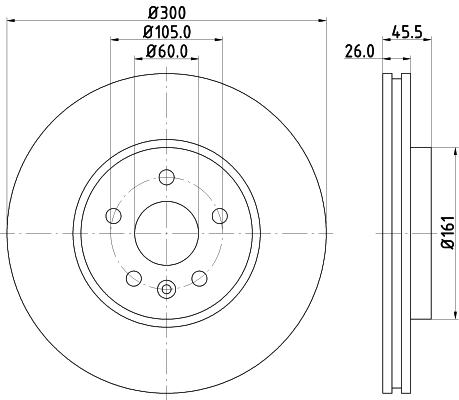 Тормозной диск HELLA/BEHR/PAGID 8DD 355 118-391