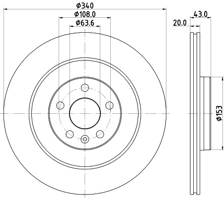 Тормозной диск HELLA/BEHR/PAGID 8DD 355 132-071