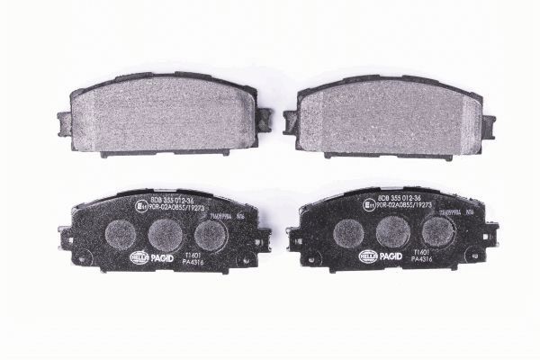 Комплект тормозных колодок дисковый тормоз HELLA/BEHR/PAGID 8DB 355 012-361
