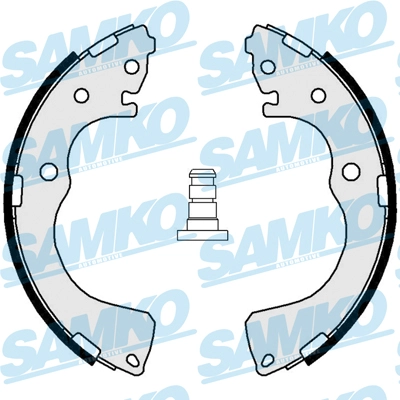 Комплект тормозных колодок SAMKO 81024