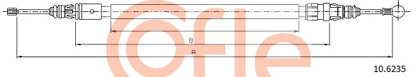 Тросик cтояночный тормоз COFLE 10.6235