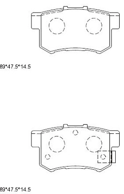 Колодки дисковые ASIMCO KD1702