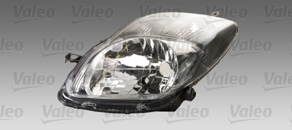 Фара лев (галоген h4/w5w электрич c мотором цвет картриджа серый) toyota yaris xp90 01.05-11.10 VALEO 043936