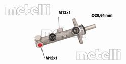 Главный тормозной цилиндр METELLI 05-1124
