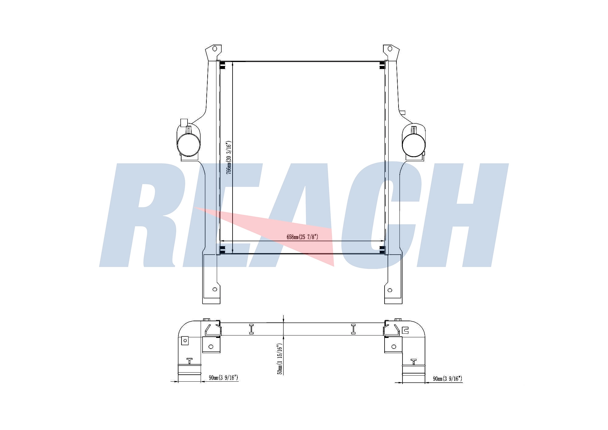 Интеркулер REACH 1.61.1449.2L