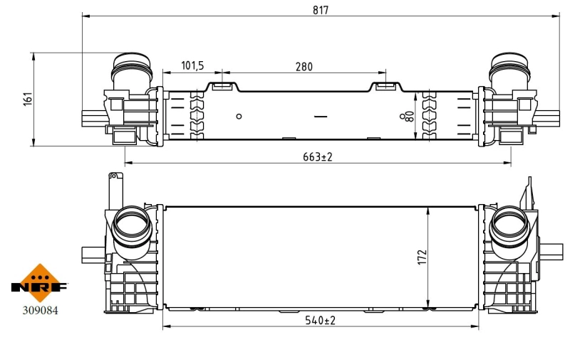 Интеркулер NRF 309084