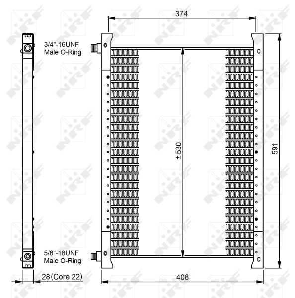 Конденсатор кондиционер easy fit NRF 35064