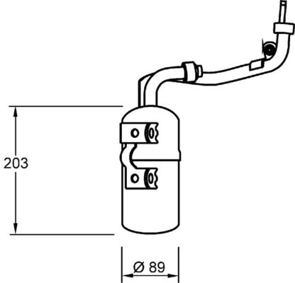 Осушитель кондиционер behr MAHLE/KNECHT AD 277 000S