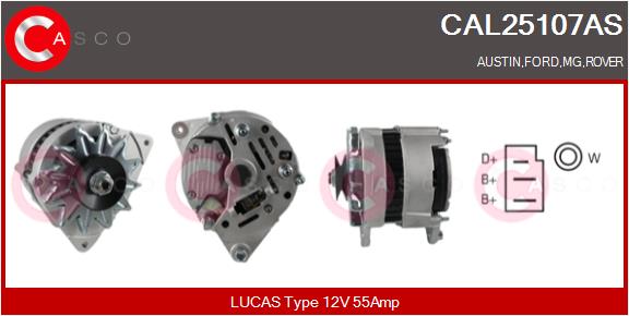 Генератор brand new hq CASCO CAL25107AS
