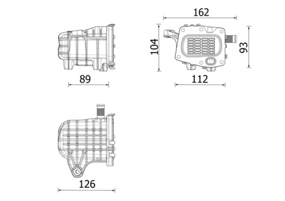 Радиатор рециркуляция ог behr premium line MAHLE/KNECHT CE 41 000P
