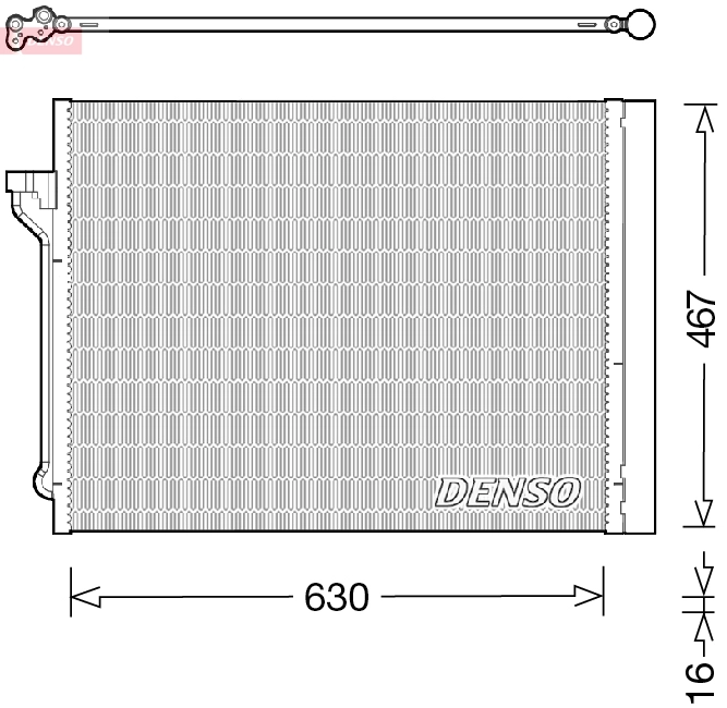 Конденсатор кондиционер DENSO DCN05029