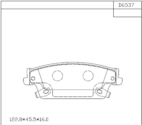 Комплект тормозных колодок дисковый тормоз ASIMCO KD6537