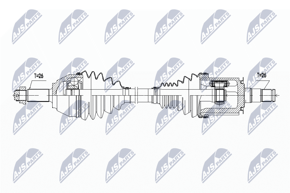 Приводной вал NTY NPW-BM-143