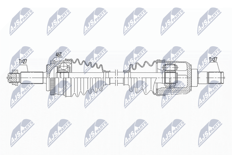 Приводной вал NTY NPW-KA-364