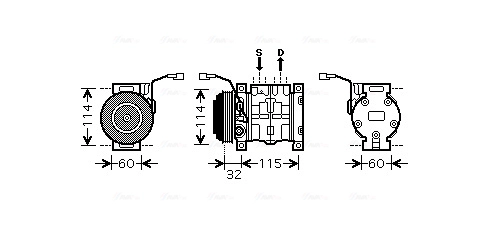 Компрессор кондиционер AVA QUALITY COOLING SZAK110