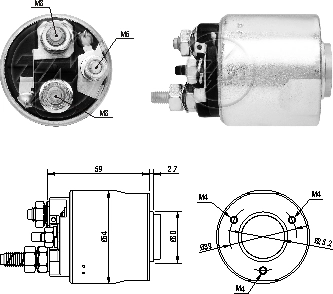 Тяговое реле стартер solenoid switch ZM ZM 6-495