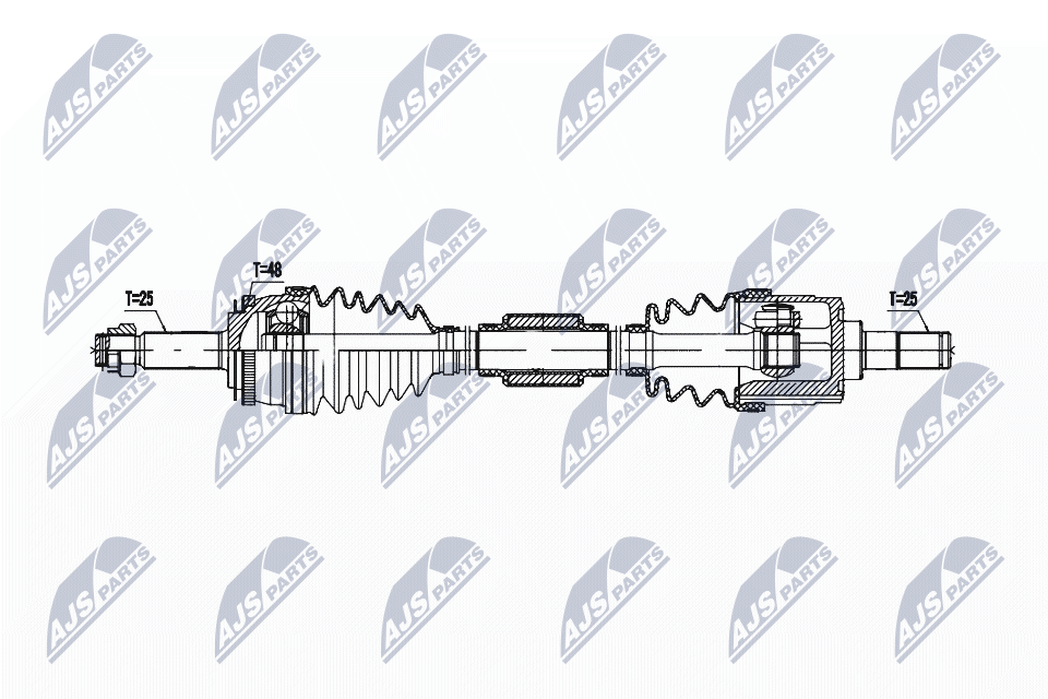 Приводной вал NTY NPW-KA-382