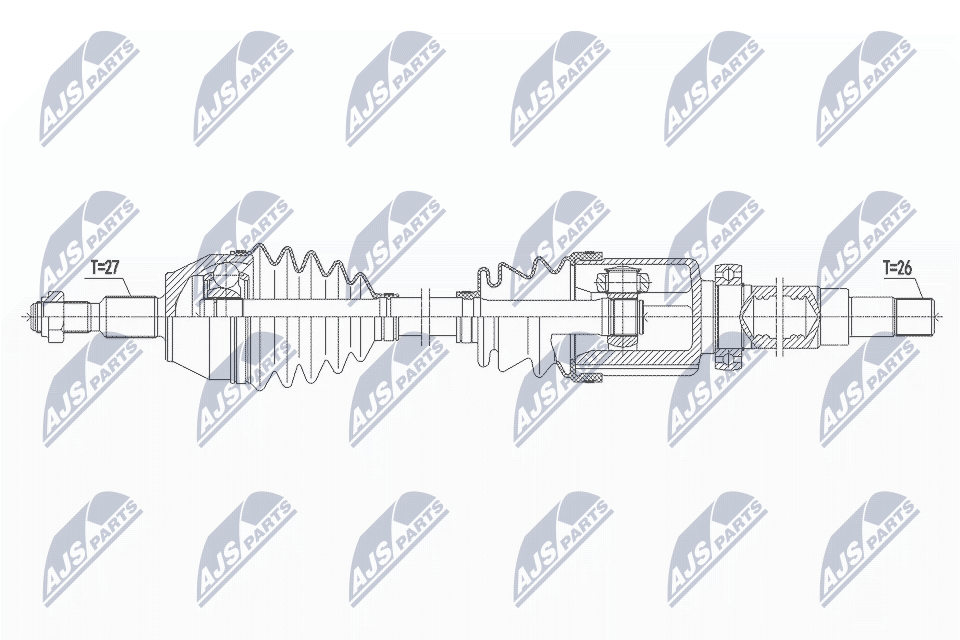 Приводной вал NTY NPW-FR-149
