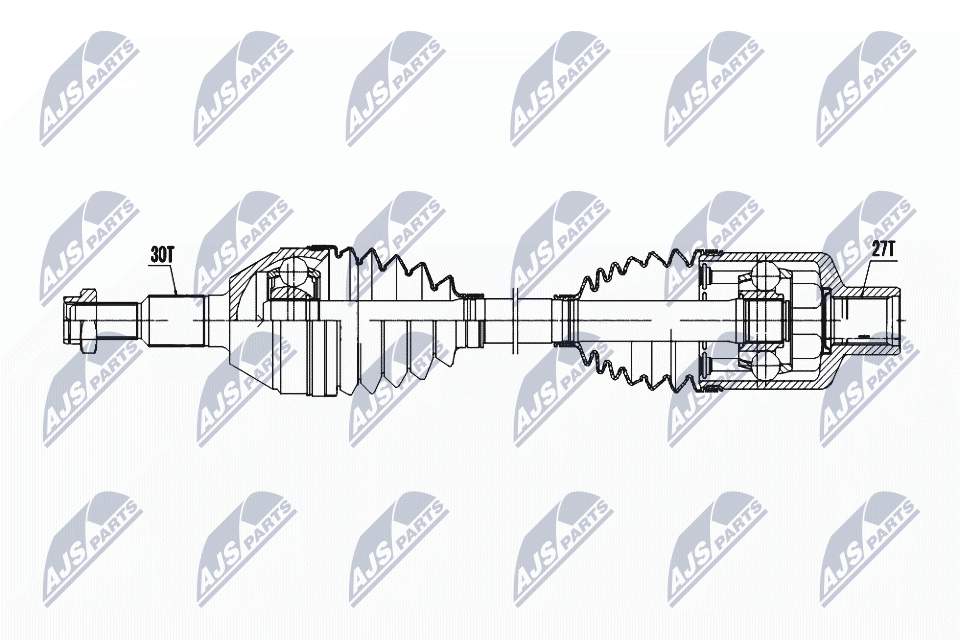 Приводной вал NTY NPW-PL-144