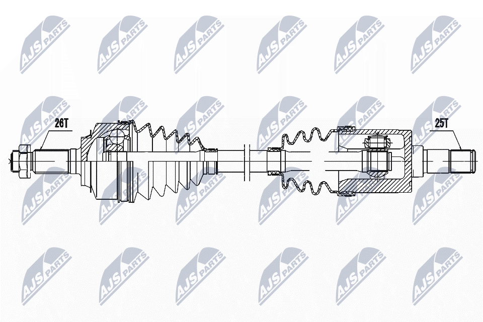Приводной вал NTY NPW-HD-087