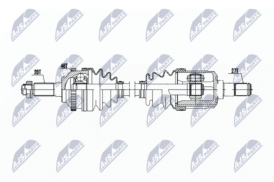 Приводной вал NTY NPW-KA-386