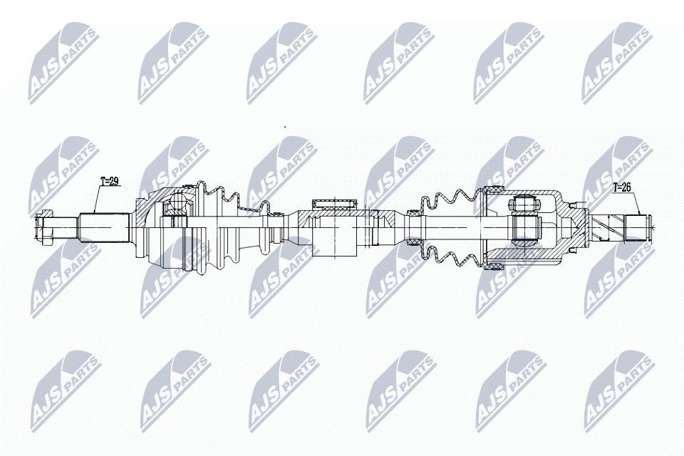 Приводной вал NTY NPW-RE-197