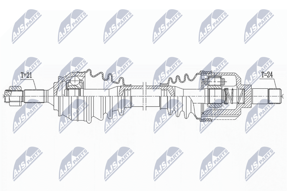 Приводной вал NTY NPW-CT-137