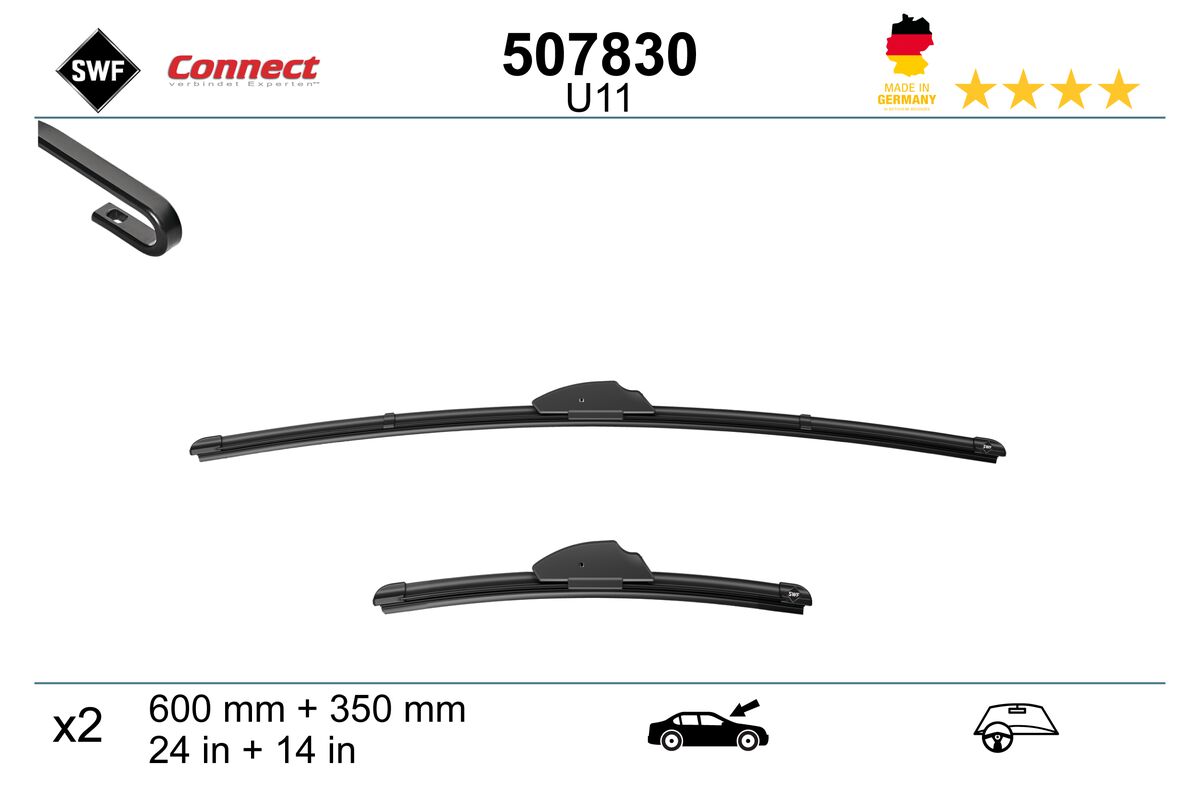 Щетка стеклоочистителя connect made in germany