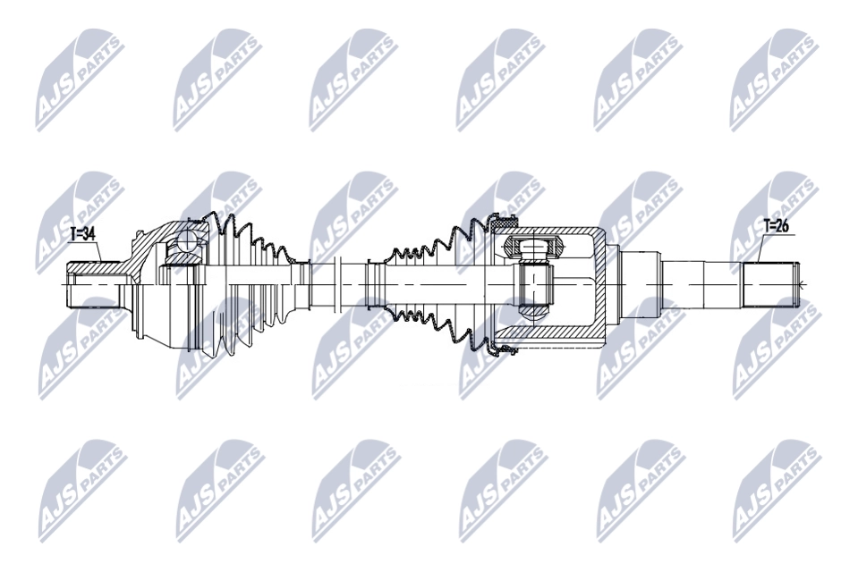 Приводной вал NTY NPW-ME-183