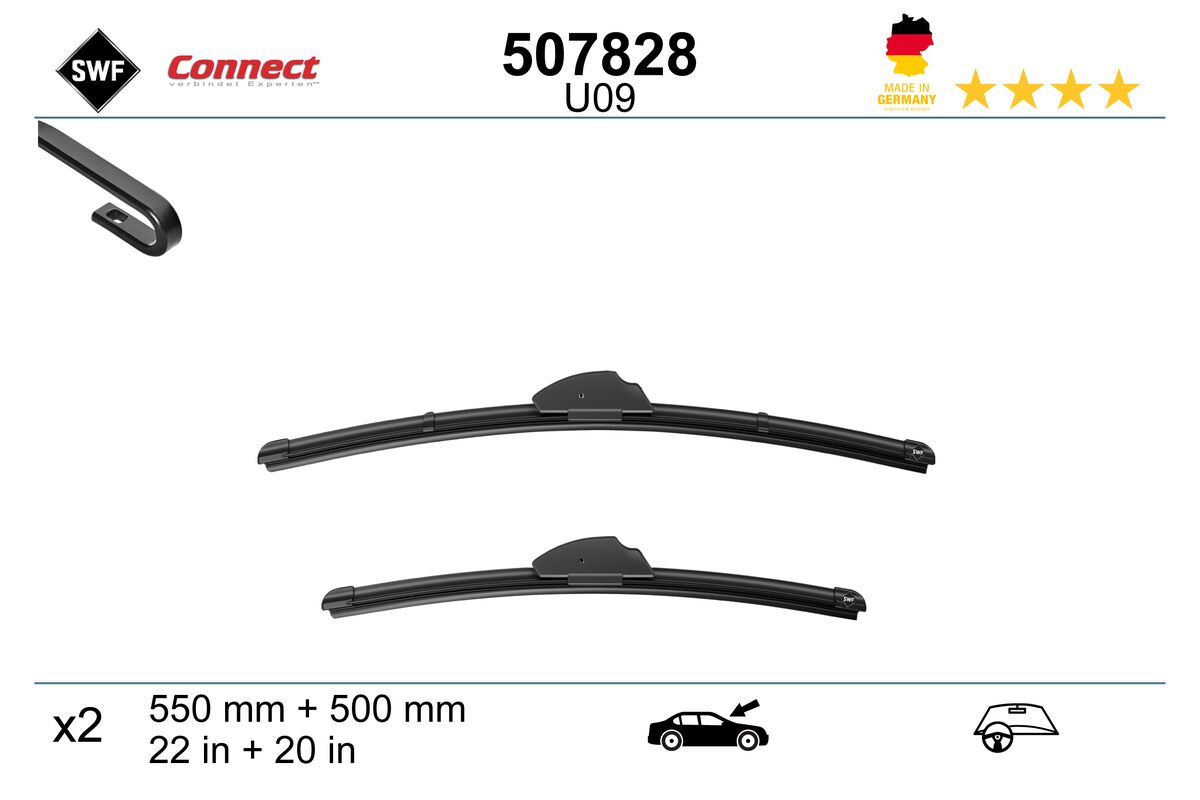 Щетка стеклоочистителя connect made in germany