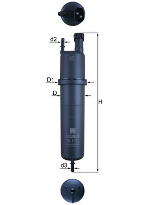 Топливный фильтр MAHLE/KNECHT KL 1131