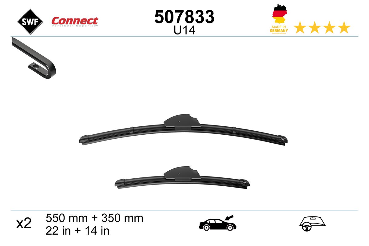 Щетка стеклоочистителя connect made in germany