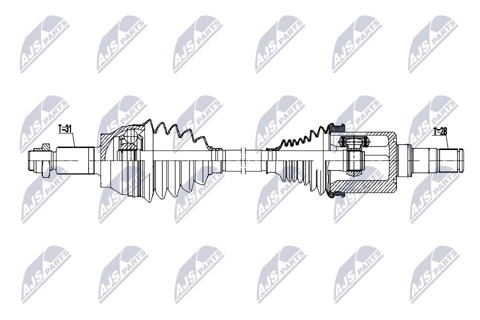 Приводной вал NTY NPW-LR-029