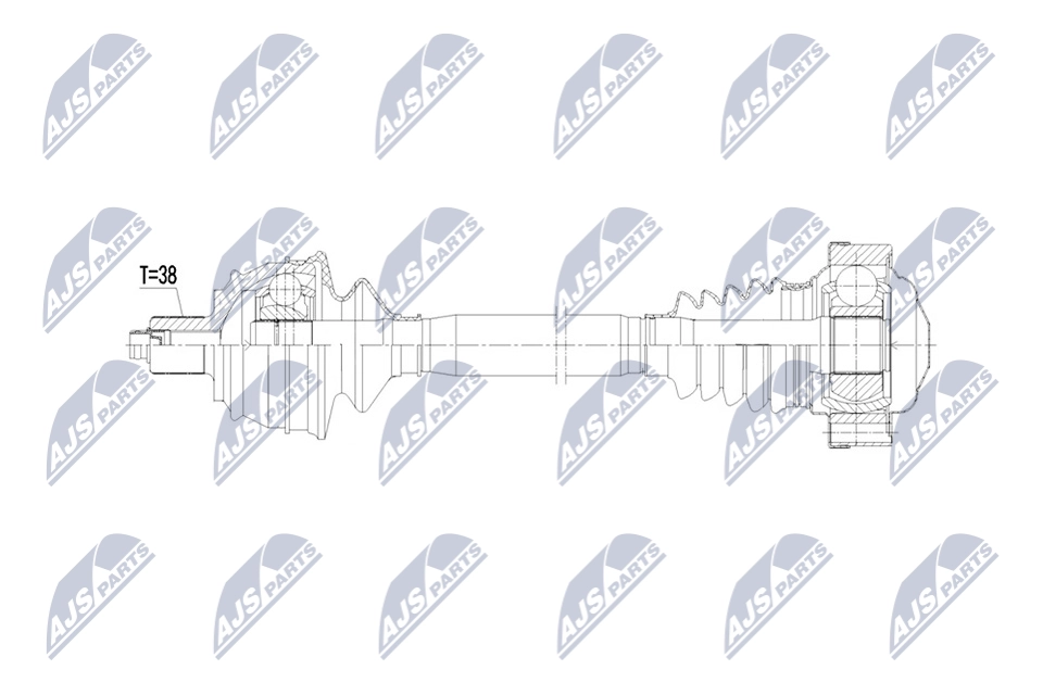 Приводной вал NTY NPW-AU-085