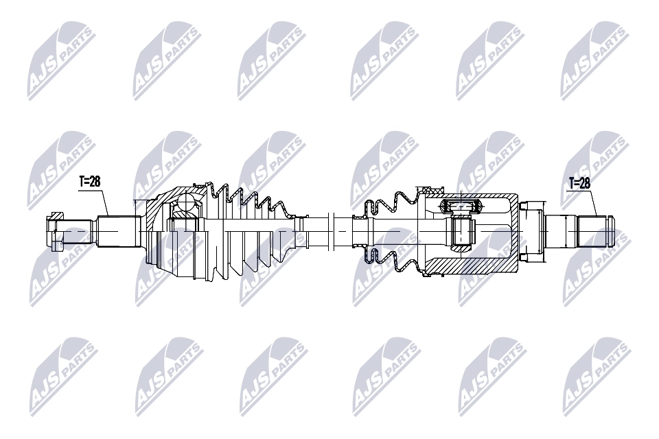 Приводной вал NTY NPW-MZ-100