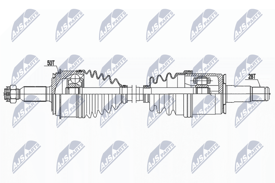 Приводной вал NTY NPW-MS-079