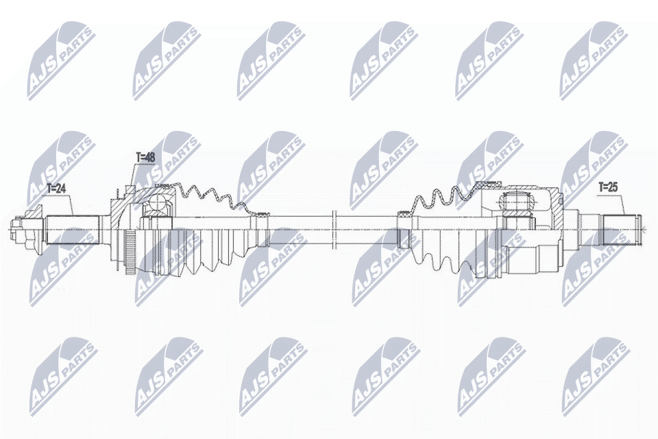 Приводной вал NTY NPW-KA-374