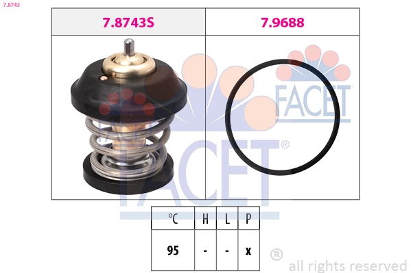 Термостат vw 1.8t-2.0 FACET 7.8743
