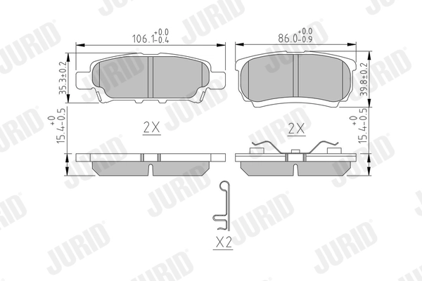 Автодеталь JURID 572547J
