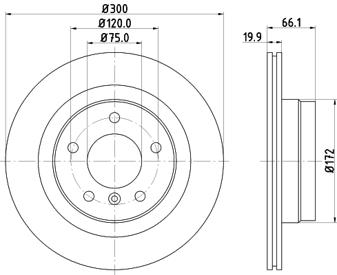 Диск тормозной HELLA/BEHR/PAGID 8DD 355 111-281