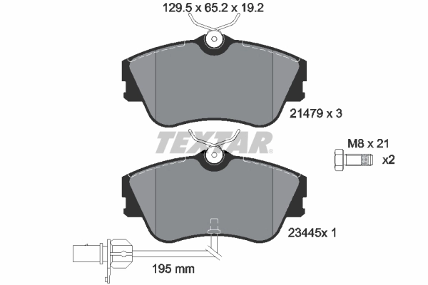 Тормозные колодки TEXTAR 2147903