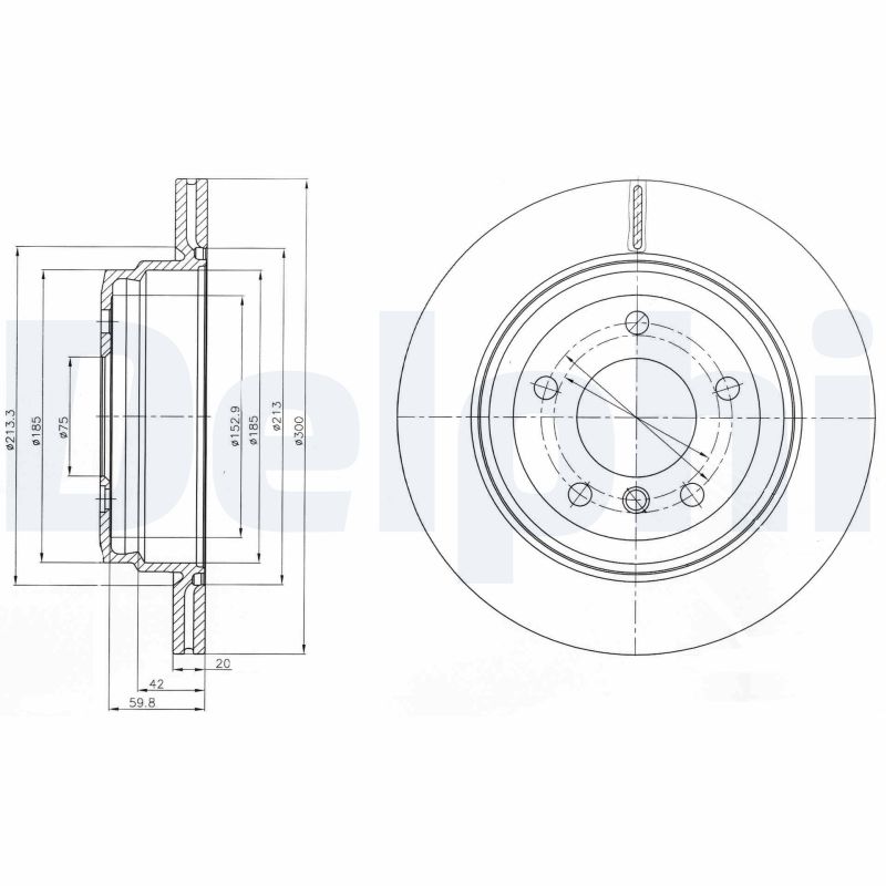 Тормозной диск DELPHI BG4243C