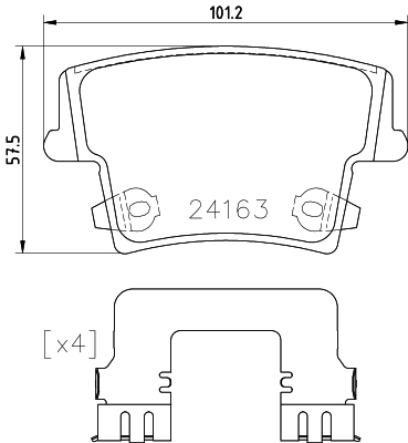 Автозапчасть HELLA/BEHR/PAGID 8DB 355 025-051