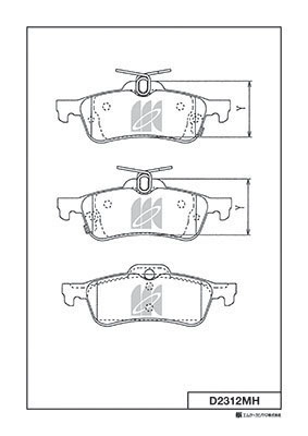 Колодки тормозные toyota yaris 1.0-1.4 (франция) с абс 06- задние MK KASHIYAMA D2312MH