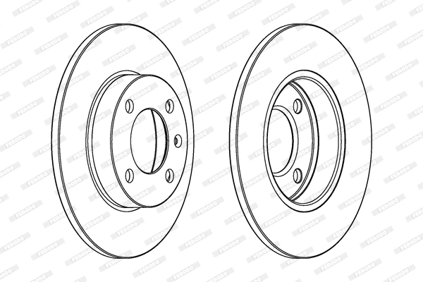 Диск тормозной FERODO DDF042C