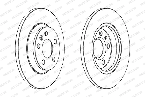 Диск тормозной FERODO DDF1158C
