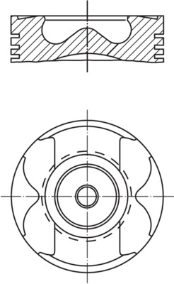 Поршень MAHLE/KNECHT 001 PI 00167 001