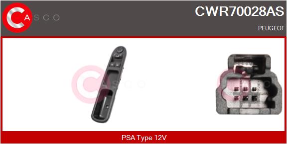 Кнопка стеклоподъемника CASCO CWR70028AS